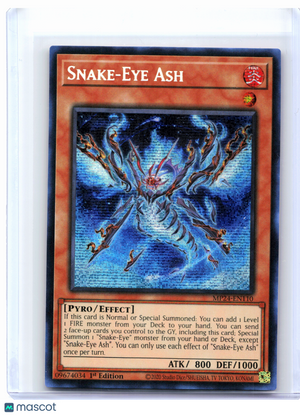 2024 YuGiOh!—Snake-Eye Ash #MP24-EN110—Prismatic Secret Rare Foil (1st Edition)