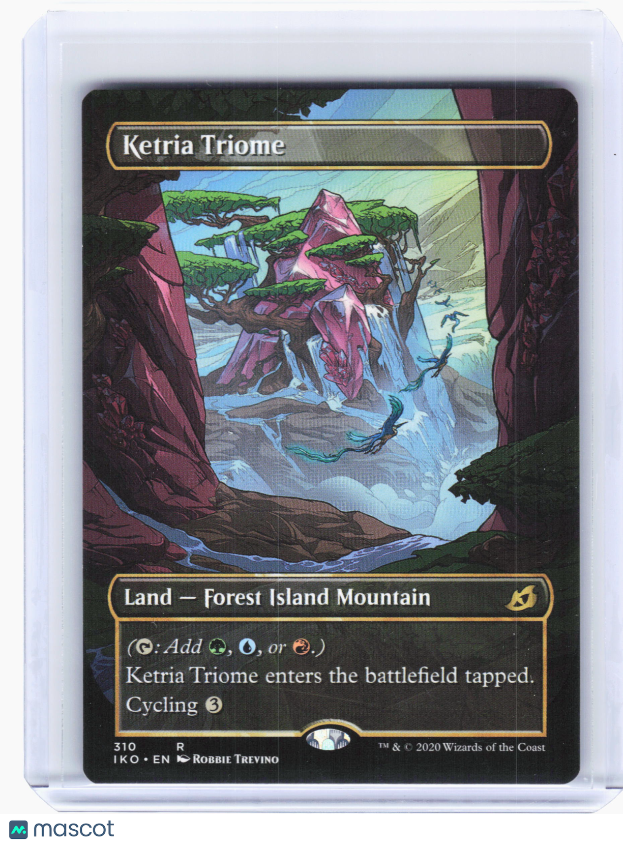 2020 Magic: The Gathering—Ketria Triome #310 IKO—Rare Nonfoil [LP] (Showcase)