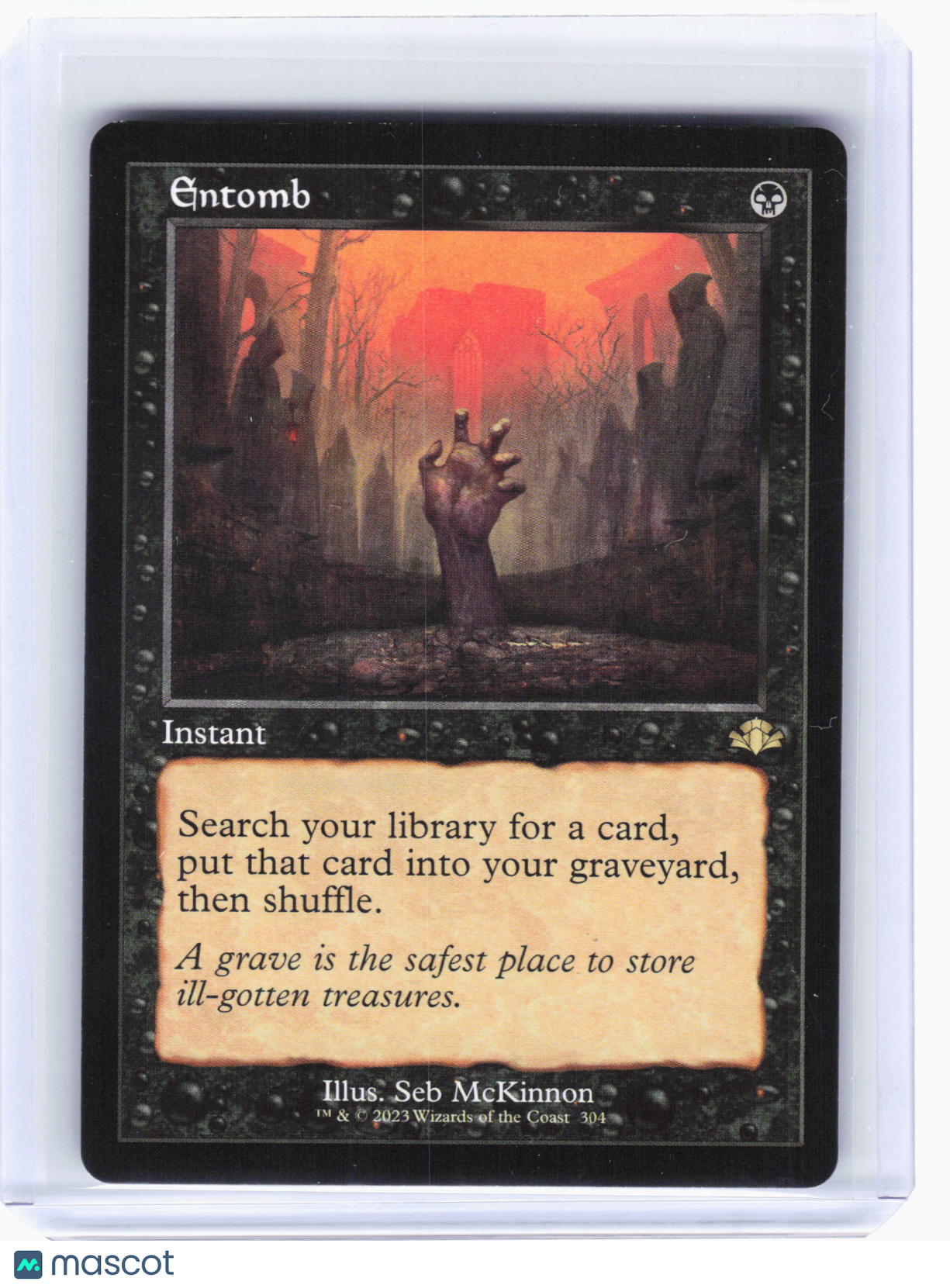 2023 Magic: TG—Entomb #304 Dominaria Remastered—Rare Nonfoil (Retro Frame) [LP]