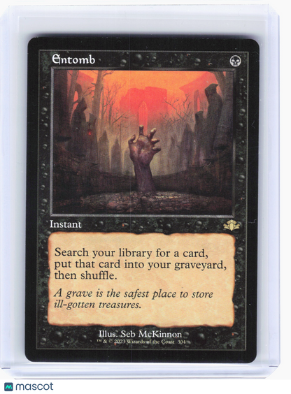 2023 Magic: TG—Entomb #304 Dominaria Remastered—Rare Nonfoil (Retro Frame) [LP]