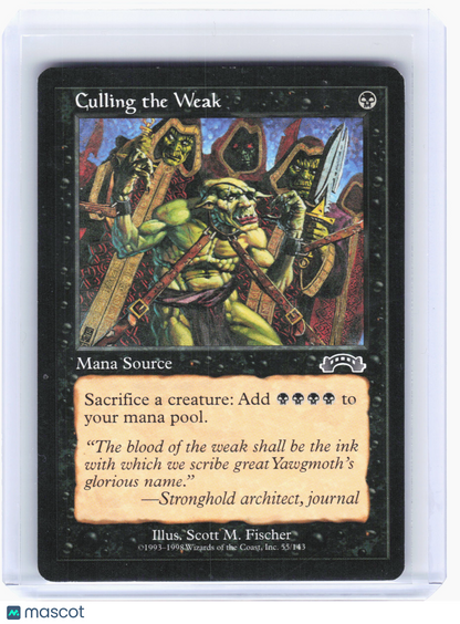 1998 Magic: The Gathering—Culling the Weak #55 Exodus—Common Nonfoil [MP]