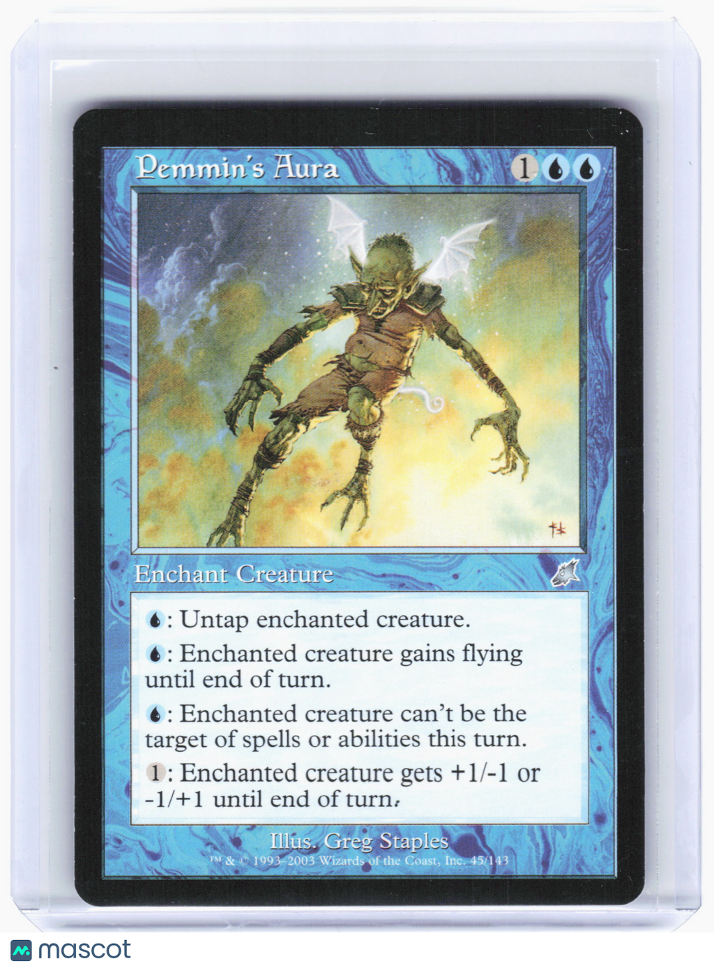 2003 Magic: The Gathering—Pemmin's Aura #45 Scourge—Non-foil (Retro Frame)