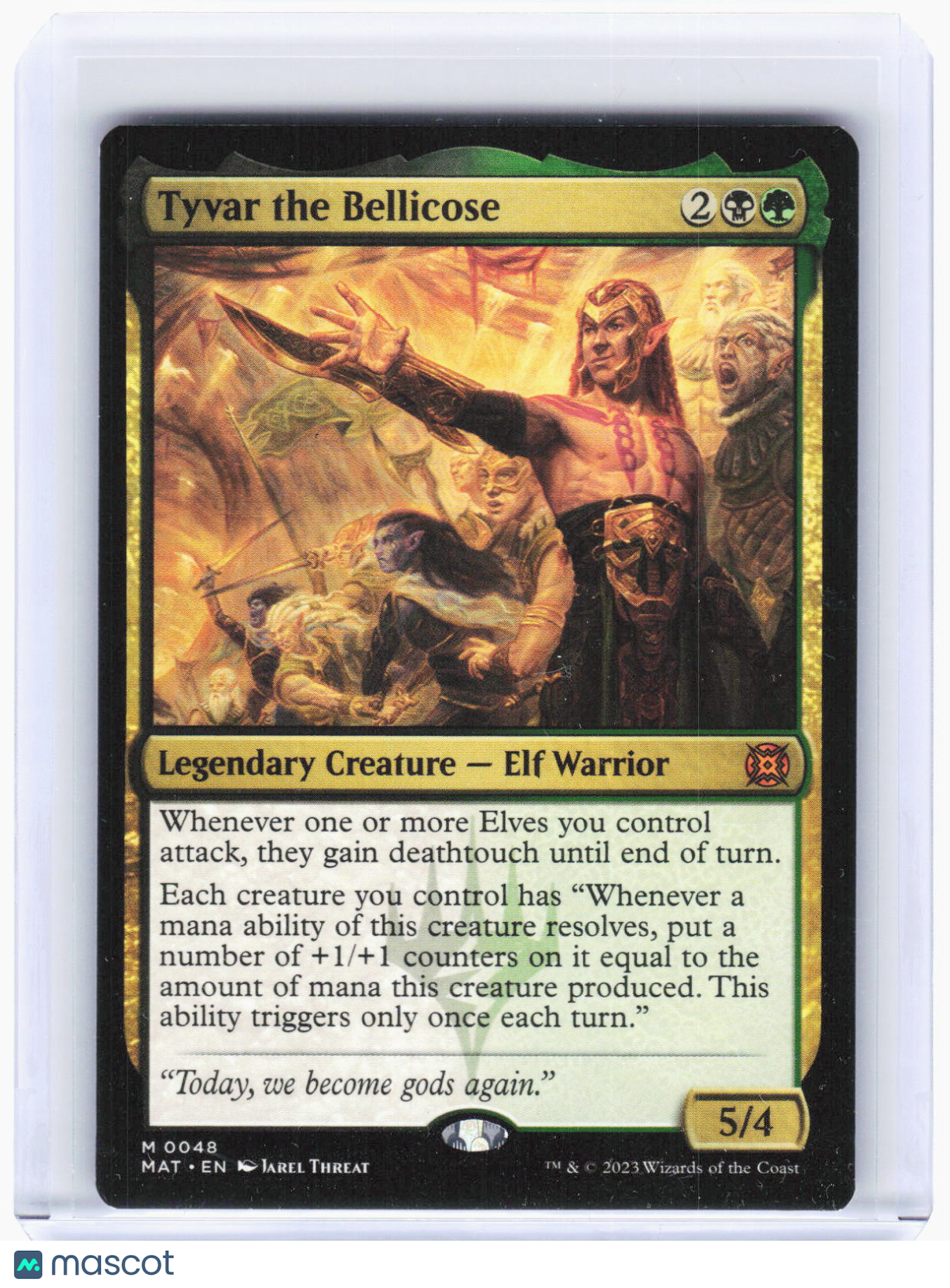 2023 Magic: The Gathering—Tyvar the Bellicose #48 (MAT)—Mythic Non-Foil