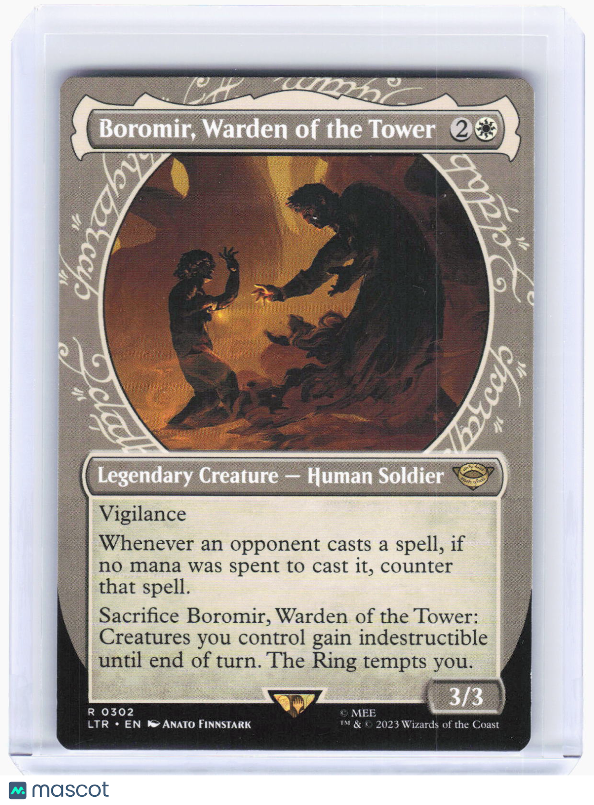 2023 Magic: The Gathering—Boromir, Warden of the Tower  #302 (LTR)—Rare Non-Foil