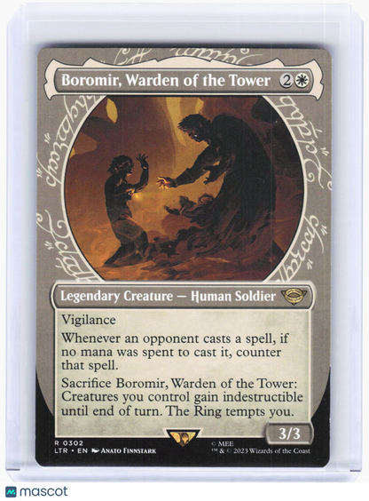 2023 Magic: The Gathering—Boromir, Warden of the Tower  #302 (LTR)—Rare Non-Foil
