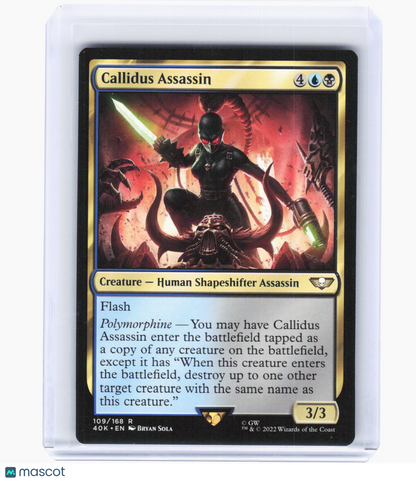 2022 Magic: The Gathering—Callidus Assassin #109 (40K)—Rare Non-Foil