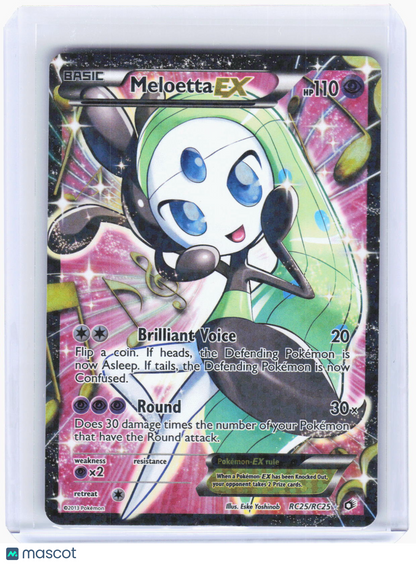 2013 Pokemon—Meloetta EX #RC25 Legendary Treasures: RC—Ultra Rare Holo [Damage]