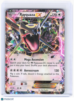2015 Pokemon—Rayquaza EX #XY69 XY Promos—Black Star Promo Holo [Damage]
