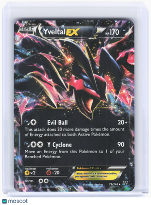 2014 Pokemon—Yveltal EX #79 XY—Ultra Rare Holo [Moderately Played]