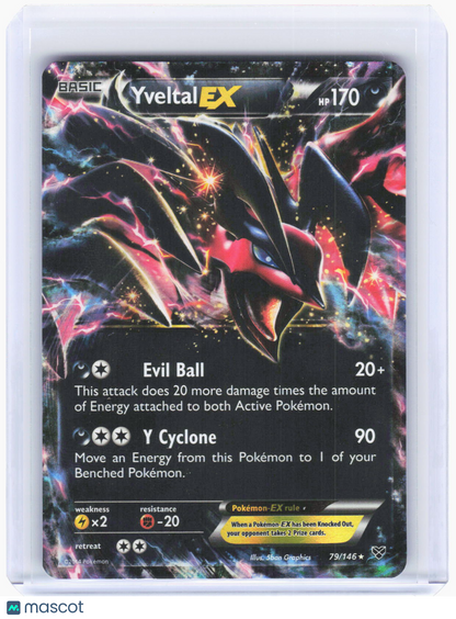 2014 Pokemon—Yveltal EX #79 XY—Ultra Rare Holo [Moderately Played]