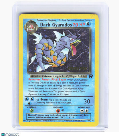 2000 Pokemon—Dark Gyarados #8 Wizard of the Coast—Promo Holo (Pre-Release) [DMG]