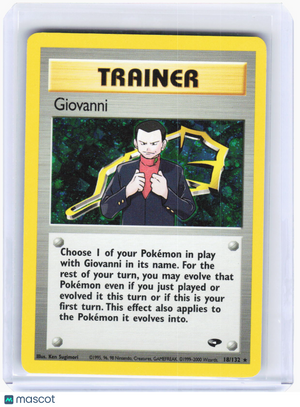 2000 Pokemon—Giovanni #18 Gym Challenge—Rare Holo [Heavily Played]