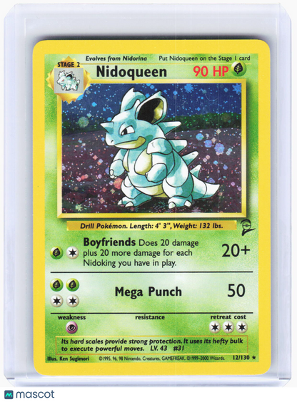 2000 Pokemon—Nidoqueen #12 Base Set 2—Rare Holo [Moderately Played]