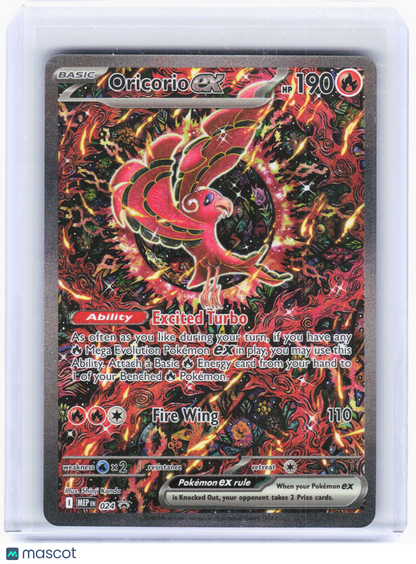 2025 Pokemon—Oricorio ex #024 Mega Evolution—Black Star Promo Holo