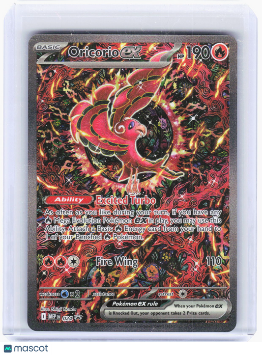 2025 Pokemon—Oricorio ex #024 Mega Evolution—Black Star Promo Holo