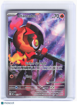 2025 Pokemon—Charcadet #022 Mega Evolution—Black Star Promo Holo (Poke Center)