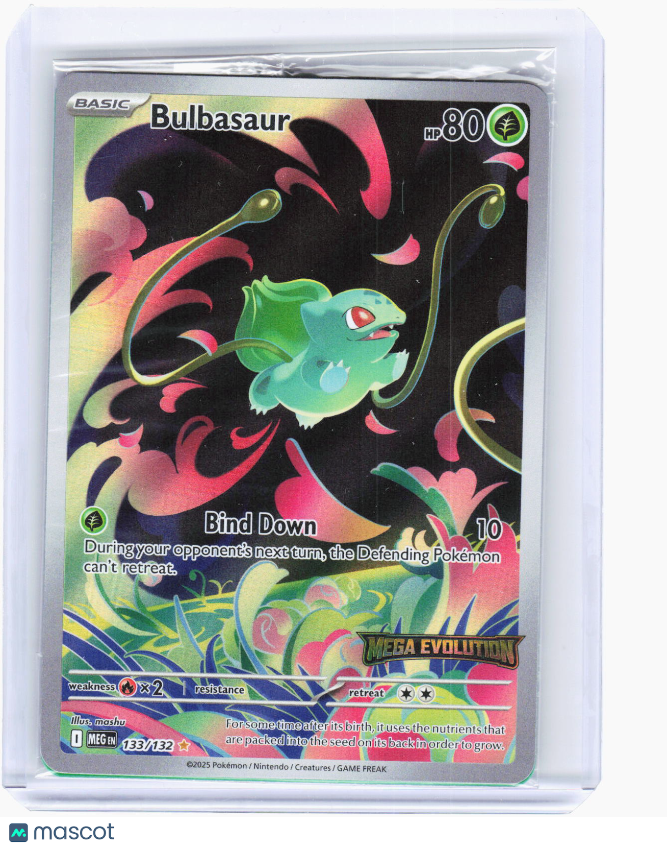2025 Pokemon—Bulbasaur #133 MCAP—Illustration Rare Holo (Stamped) (Sealed)