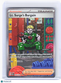 2025 Pokemon—LT. Surge's Bargain #185 Mega Evolution—SIR Holo