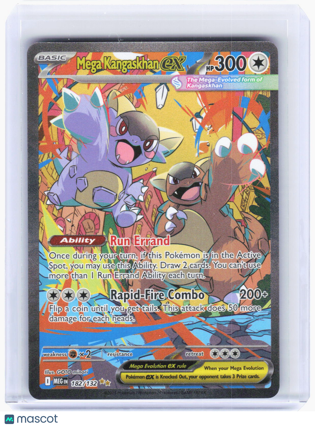 2025 Pokemon—Mega Kangaskhan EX #182 Mega Evolution—SIR Holo