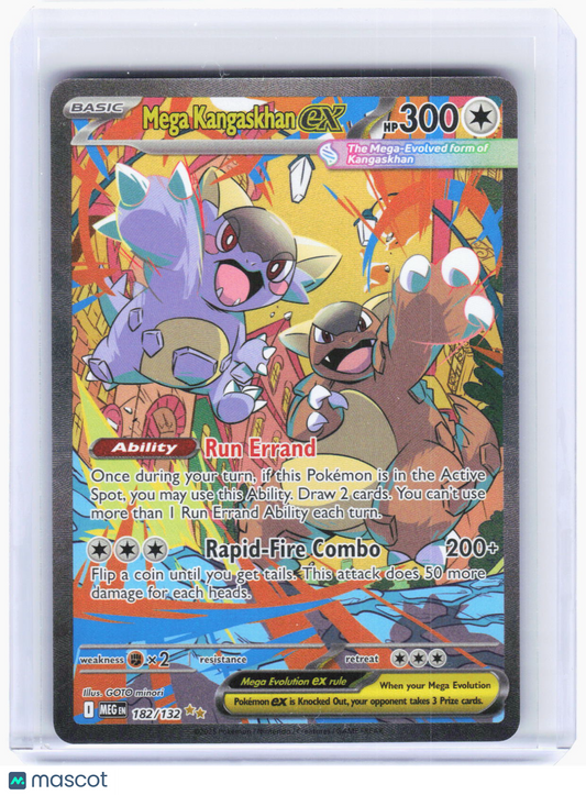 2025 Pokemon—Mega Kangaskhan EX #182 Mega Evolution—SIR Holo