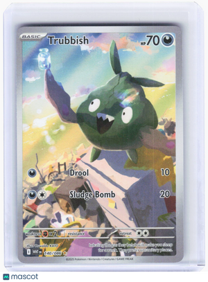 2025 Pokemon—Trubbish #140 White Flare—Illustration Rare Holo