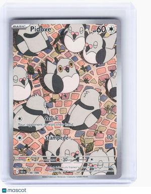 2025 Pokemon—Pidove #148 Black Bolt—Illustration Rare Holo