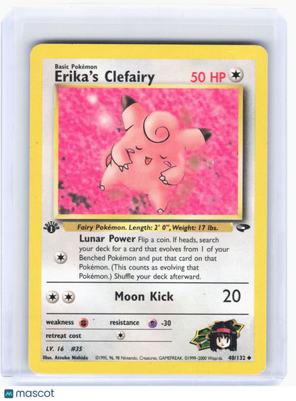 2000 Pokemon—Erika's Clefairy #40 Gym Challenge—Uncommon Nonholo [DMG] (1st ED)