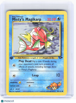 2000 Pokemon—Misty's Magikarp #88 Gym Heroes—Common Nonholo [MP] (1st Edition)