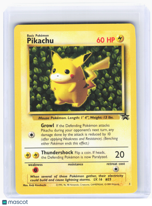 1999 Pokemon—Pikachu #1 WoTC Promo—Black Star Promo Nonholo [Lightly Played]