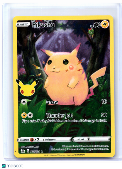 2021 Pokemon—Pikachu #005/025 Celebrations—Holo Rare