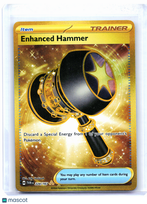 2024 Pokemon—Enhanced Hammer #224/167 Twilight Masquerade—Hyper Rare Holo