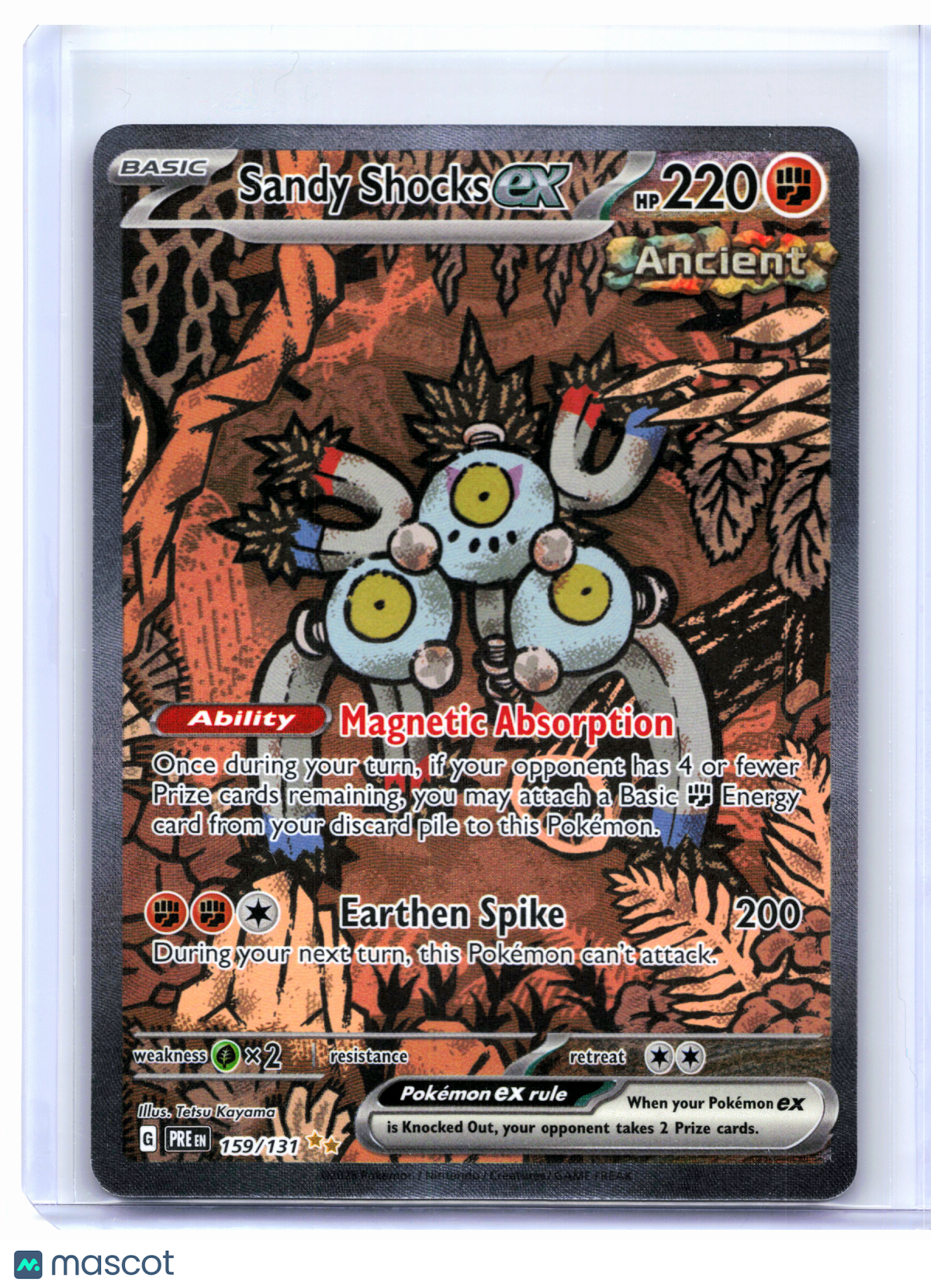 2025 Pokemon—Sandy Shocks ex #250 Prismatic Evolutions—Special Illustration Rare