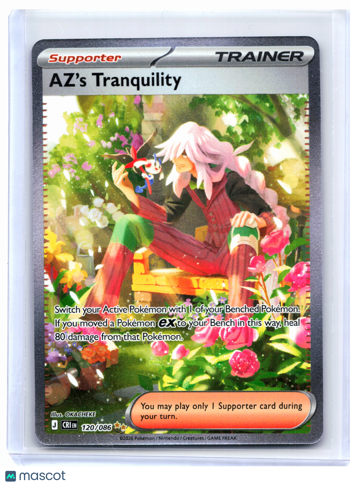 2026 Pokemon—AZ's Tranquility #120/086 Chaos Rising—Special Illustration Rare