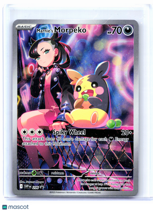 2025 Pokemon—Marnie's Morpeko #206 Scarlet & Violet Promo—Black Star Promo Holo