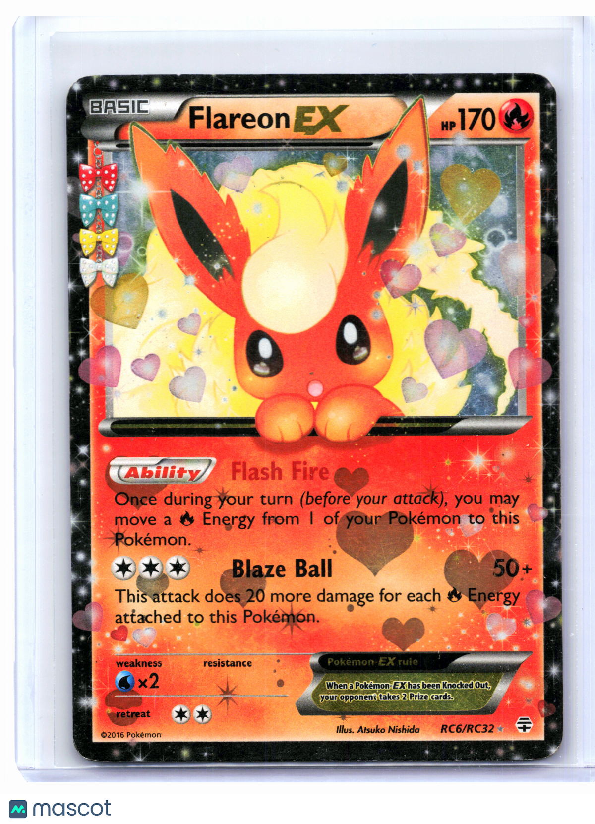 2016 Pokemon—Flareon EX #RC6/RC32 Generations: Radiant Collection—UR [HP]