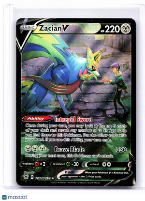 2022 Pokemon—Zacian V #TG21/TG30 Astral Radiance Trainer Gallery—Ultra Rare Holo