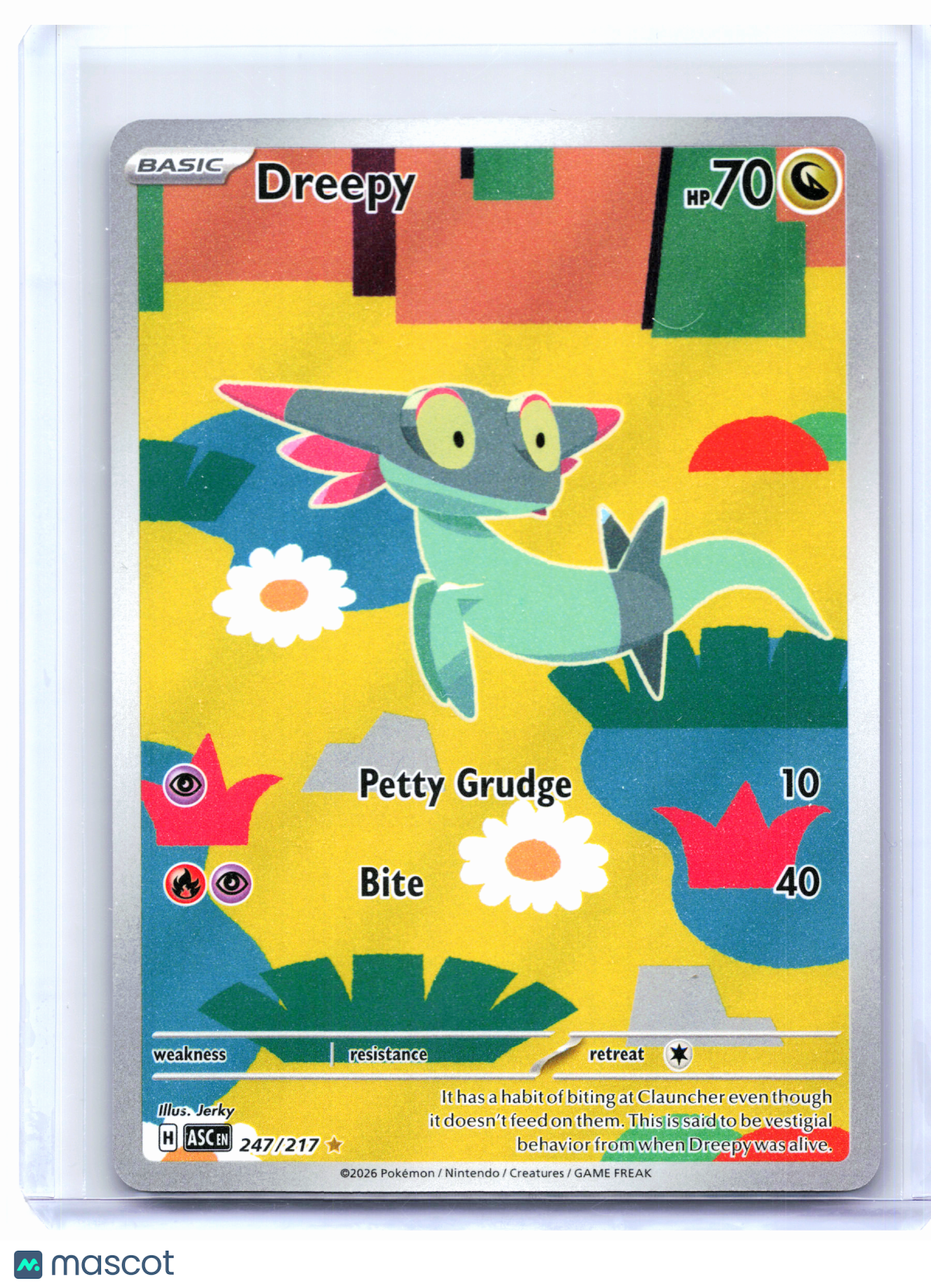 2026 Pokemon—Dreepy #247/217 Ascended Heroes—Illustration Rare Holo