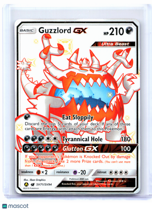 2019 Pokemon—Guzzlord GX #SV71/SV94 Hidden Fates: Shiny Vault—Shiny Holo Rare