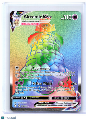 2021 Pokemon—Alcremie VMAX (Secret) #073/072 Shining Fates—Secret Rare Rainbow