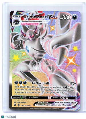 2021 Pokemon—Grimmsnarl VMAX #SV117 Shining Fates: Shiny Vault—Shiny Holo Rare
