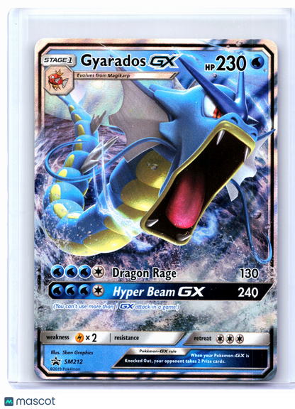 2019 Pokemon—Gyarados GX #SM212 Sun & Moon Promos—Black Star Promo Holo