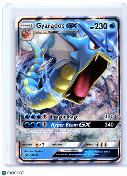 2019 Pokemon—Gyarados GX #SM212 Sun & Moon Promos—Black Star Promo Holo