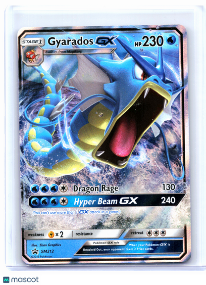 2019 Pokemon—Gyarados GX #SM212 Sun & Moon Promos—Black Star Promo Holo