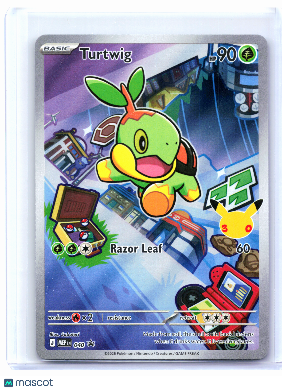 2026 Pokemon—Turtwig #040 Mega Evolution Promo—Black Star Promo Holo