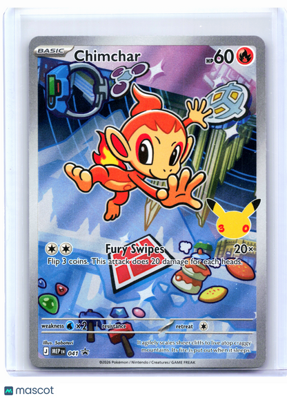 2026 Pokemon—Chimchar #041 Mega Evolution Promo—Black Star Promo Holo