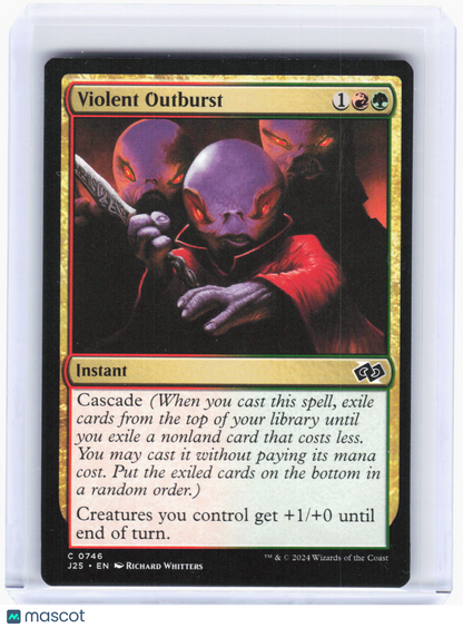 2024 Magic: The Gathering—Violent Outburst #746 (J25)—Common Non-Foil