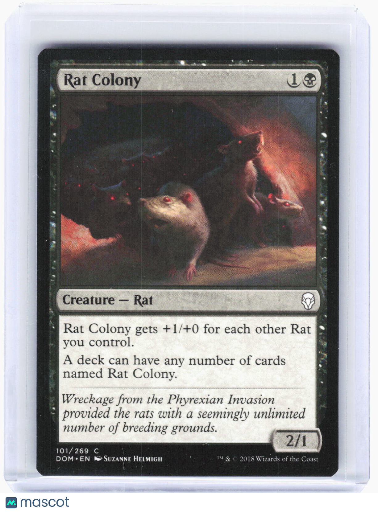 2018 Magic: The Gathering—Rat Colony #101 Dominariav—Common Non-Foil