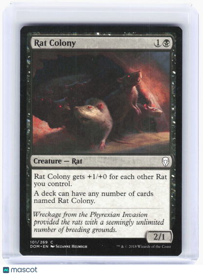 2018 Magic: The Gathering—Rat Colony #101 Dominariav—Common Non-Foil