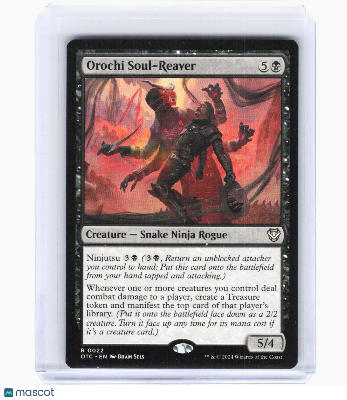 2024 Magic: The Gathering—Orochi Soul-Reaver #22 (OTC)—Rare Non-Foil