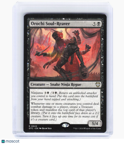 2024 Magic: The Gathering—Orochi Soul-Reaver #22 (OTC)—Rare Non-Foil
